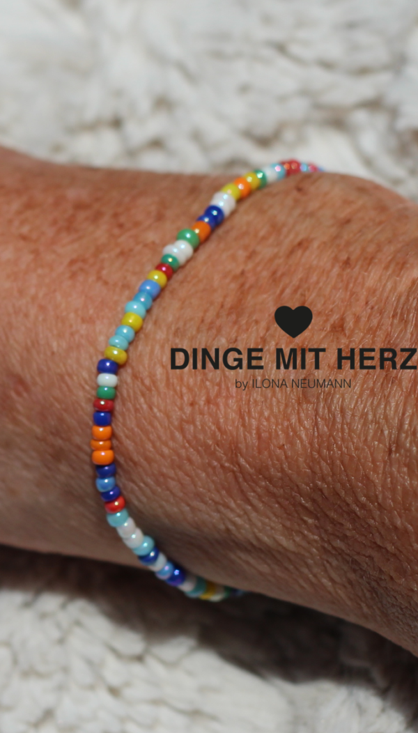 DINGE MIT HERZ Armband MICRO bunt