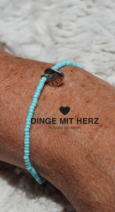 DINGE MIT HERZ Armband MICRO mint matt