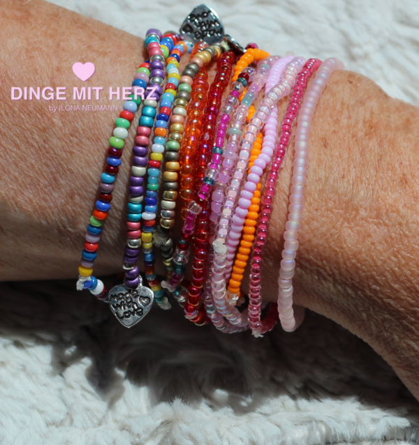 DINGE-MIT-HERZ Armband Mini viele Farben