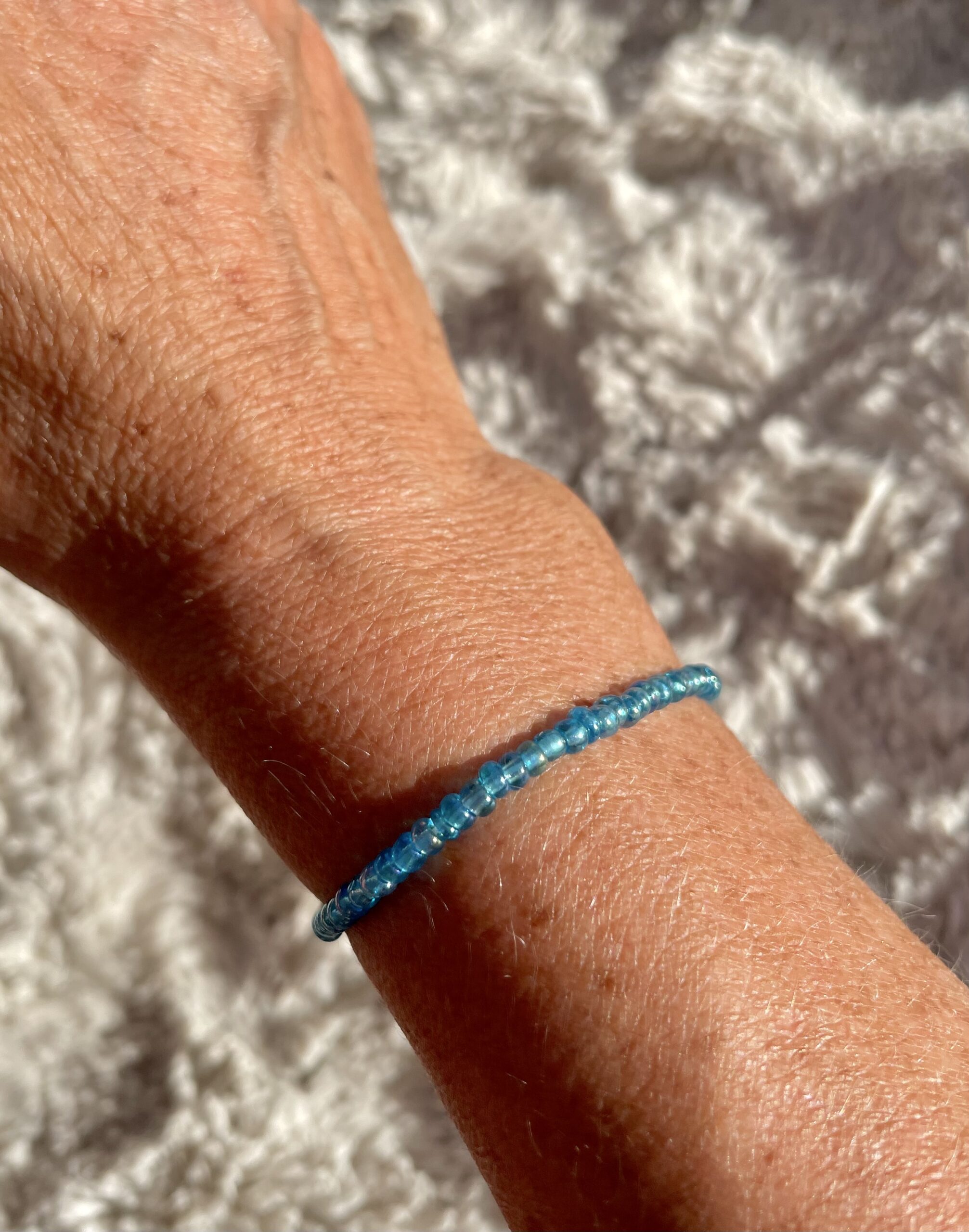 Armband Miniperlen glänzend schimmernd Farbvarianten – Bild 7