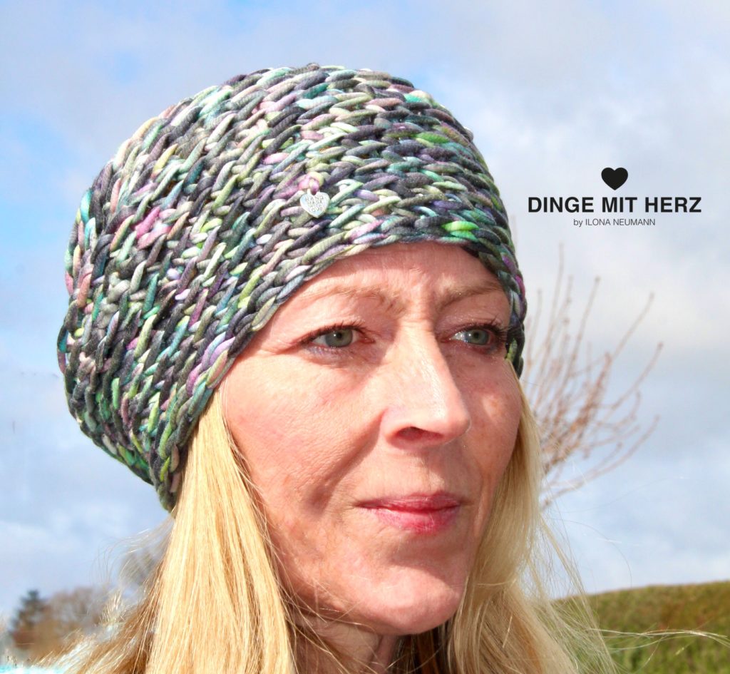 UlLA Häkelmütze Dinge mit Herz