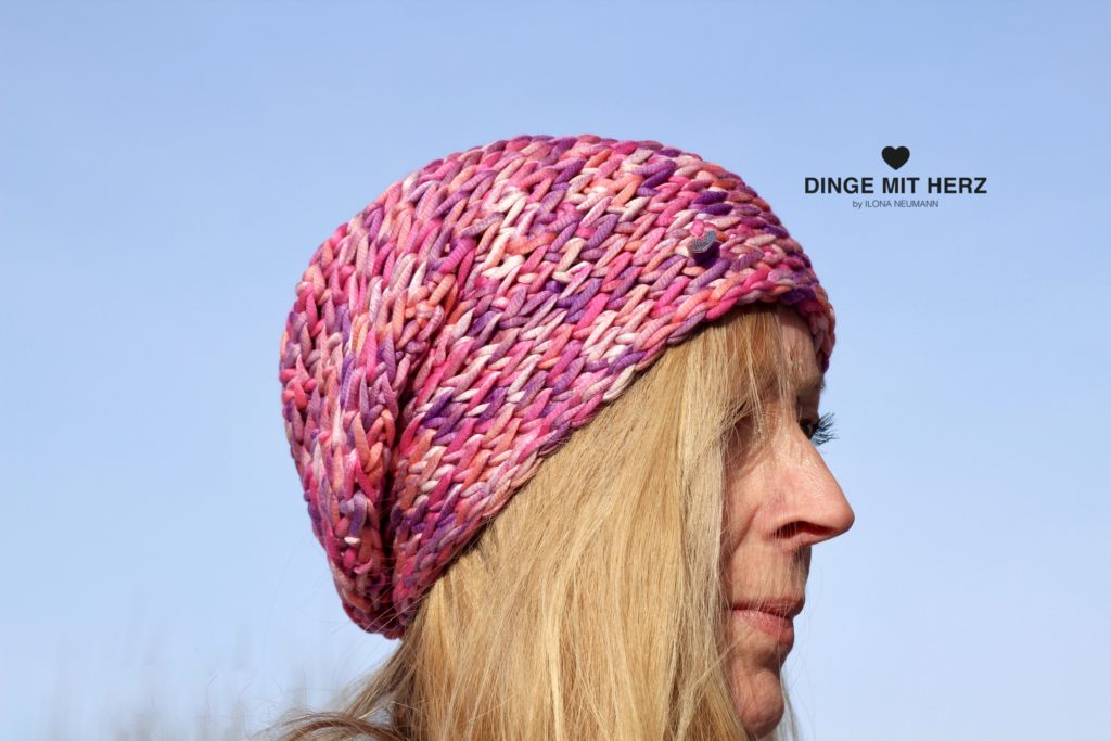 Dinge mit Herz ULLA Sommermütze Häkelmütze pink