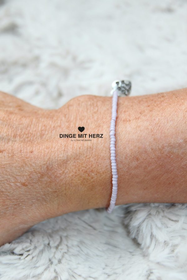 DINGE MIT HERZ ARMBAND MICRO flieder