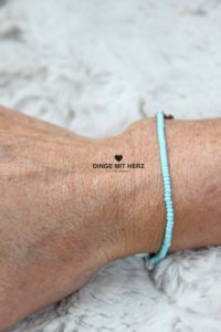 DINGE MIT HERZ ARMBAND MICRO helltürkis