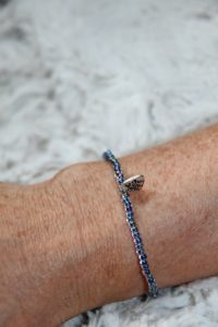 DINGE MIT HERZ Armband MINI multiblau schimmernd