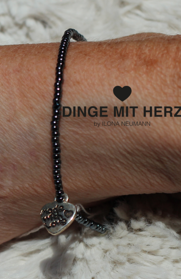 DINGE MIT HERZ MICRO Armband anthrazit