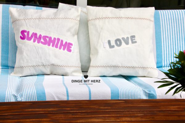 Dinge mit Herz Outdoor Kissenbezüge Segel