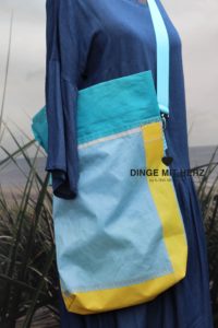 Dinge mit Herz Borsa Umhängetasche aus Segel