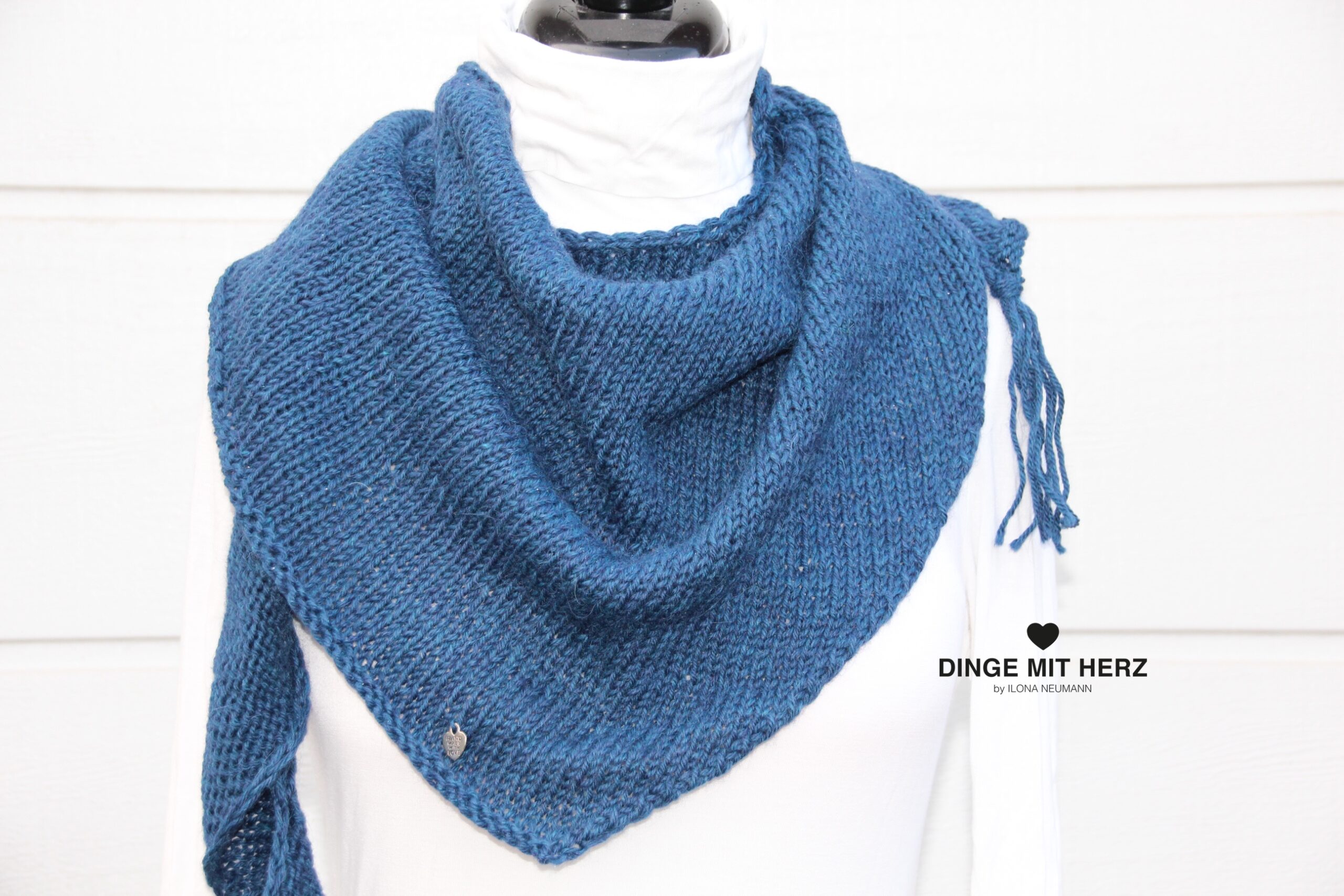 Dreieck Schal Tuch Alpaka – Bild 3