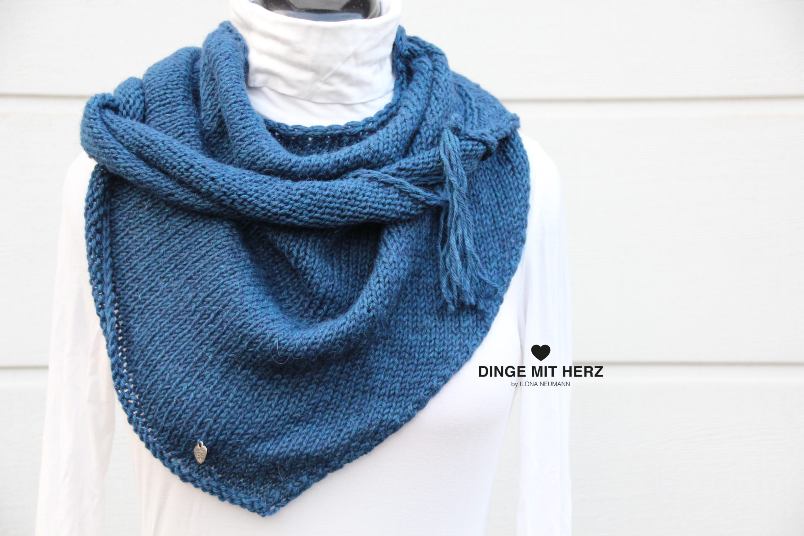 Dreieck Schal Tuch Alpaka – Bild 4