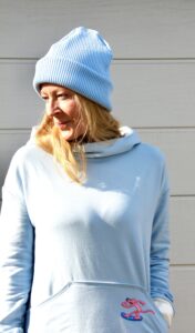 Hipster Beanie hellblau