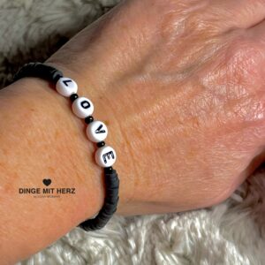 Armband schwarz love