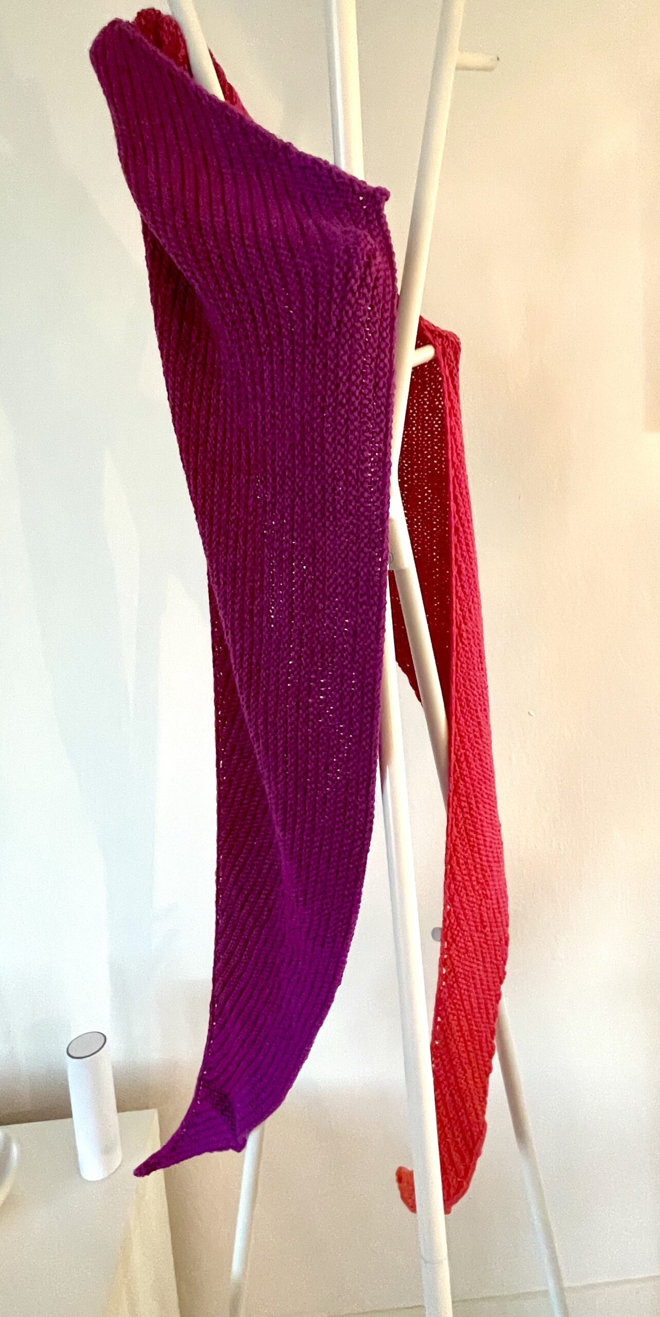 Schaltuch lang asymmetrisch mit Farbverlauf – Bild 6